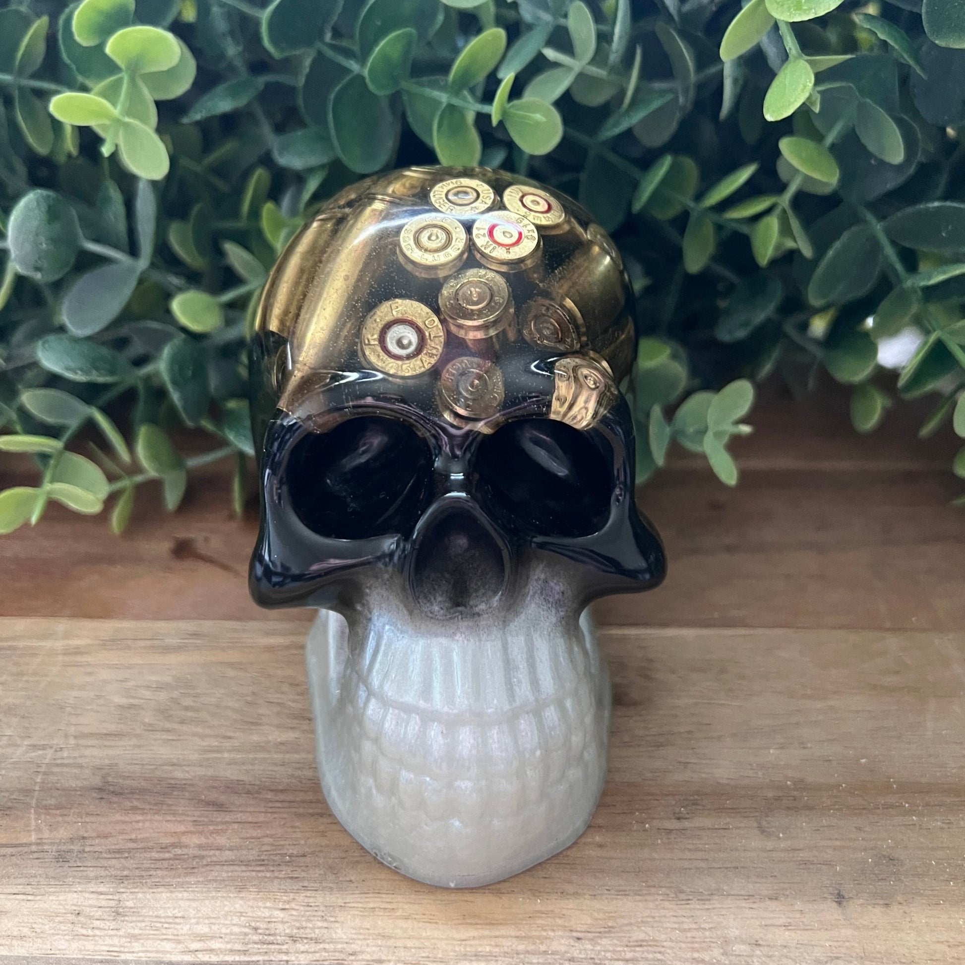 Black and White Bullet Skull - Up In Arms