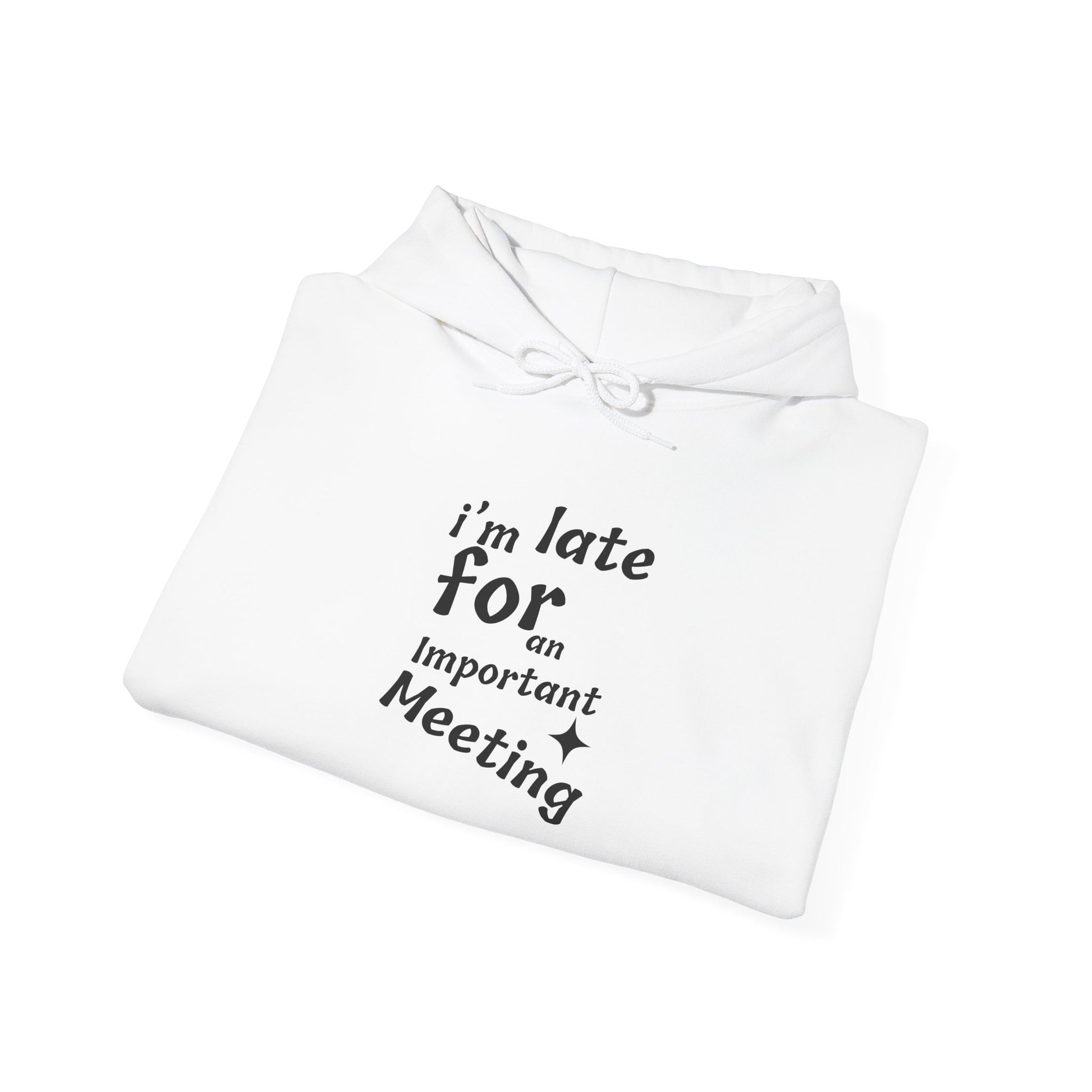 'I'm Late for an Important Meeting' - Unisex Hooded Sweatshirt - Up In Arms