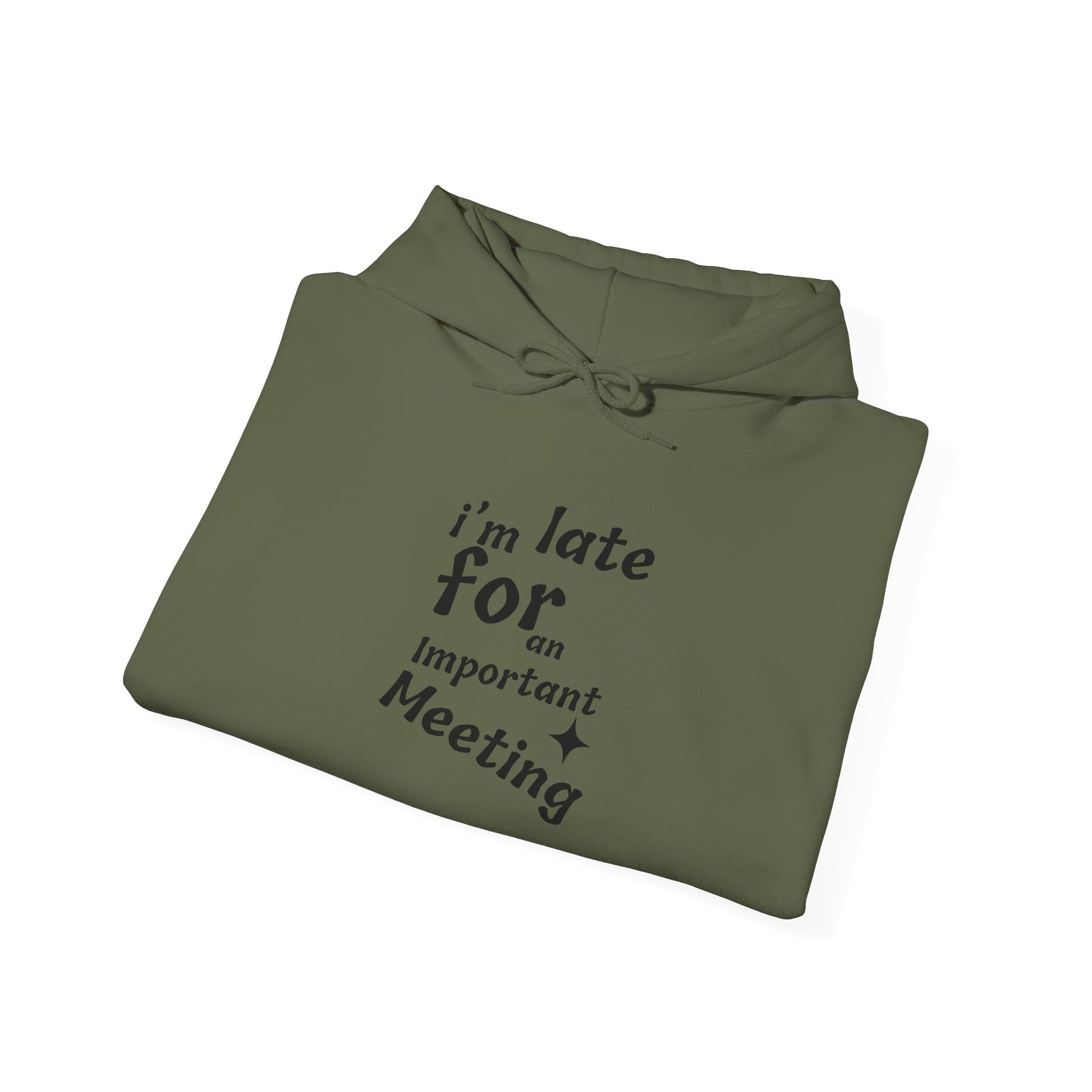 'I'm Late for an Important Meeting' - Unisex Hooded Sweatshirt - Up In Arms