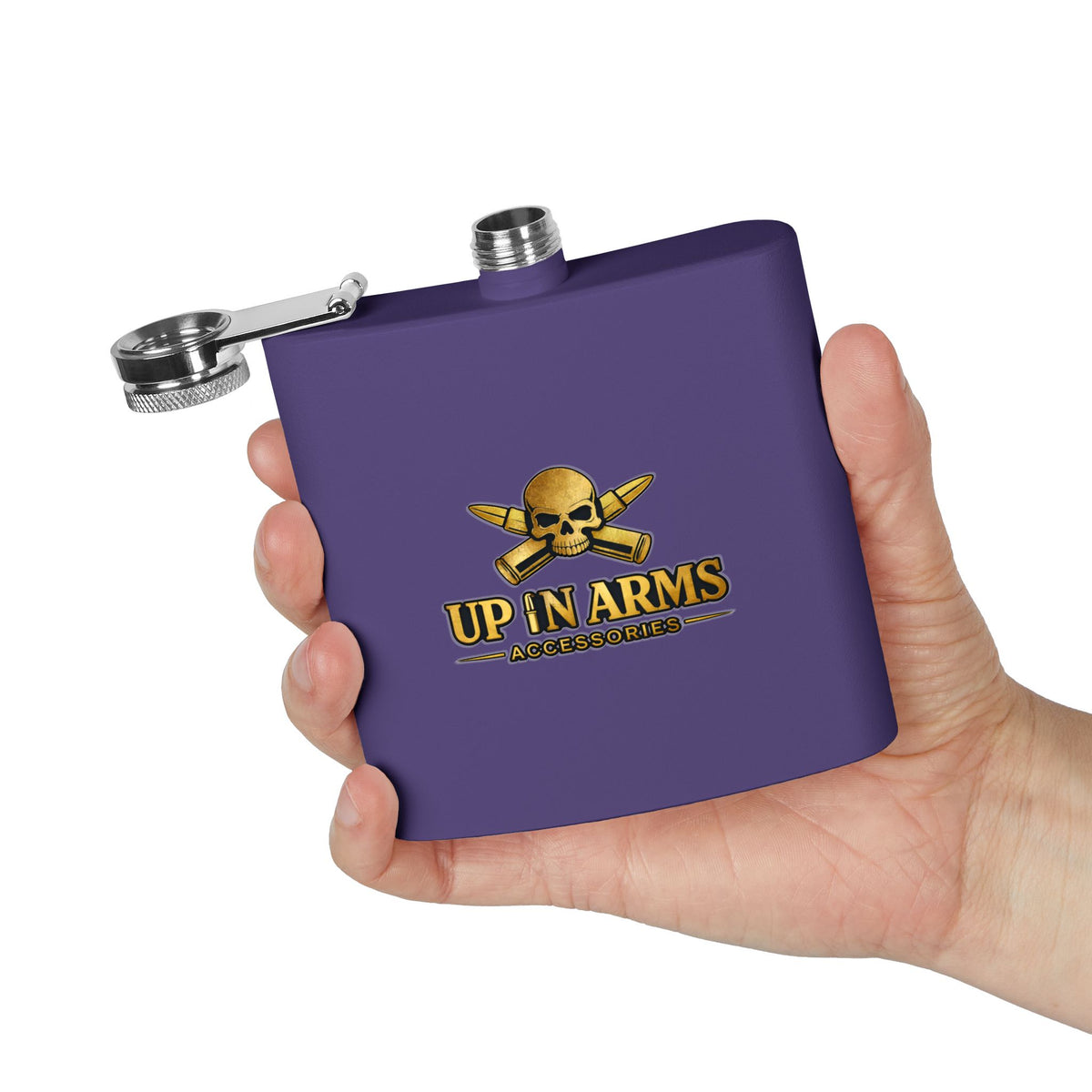 Up In Arms 6oz Stainless Steel Flask