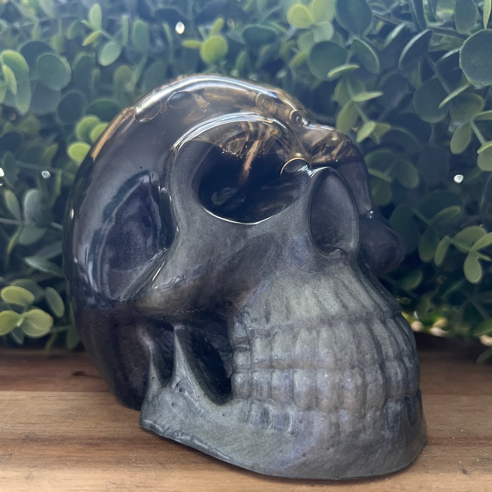 Large Silver and Black Bullet Skull - Up In Arms