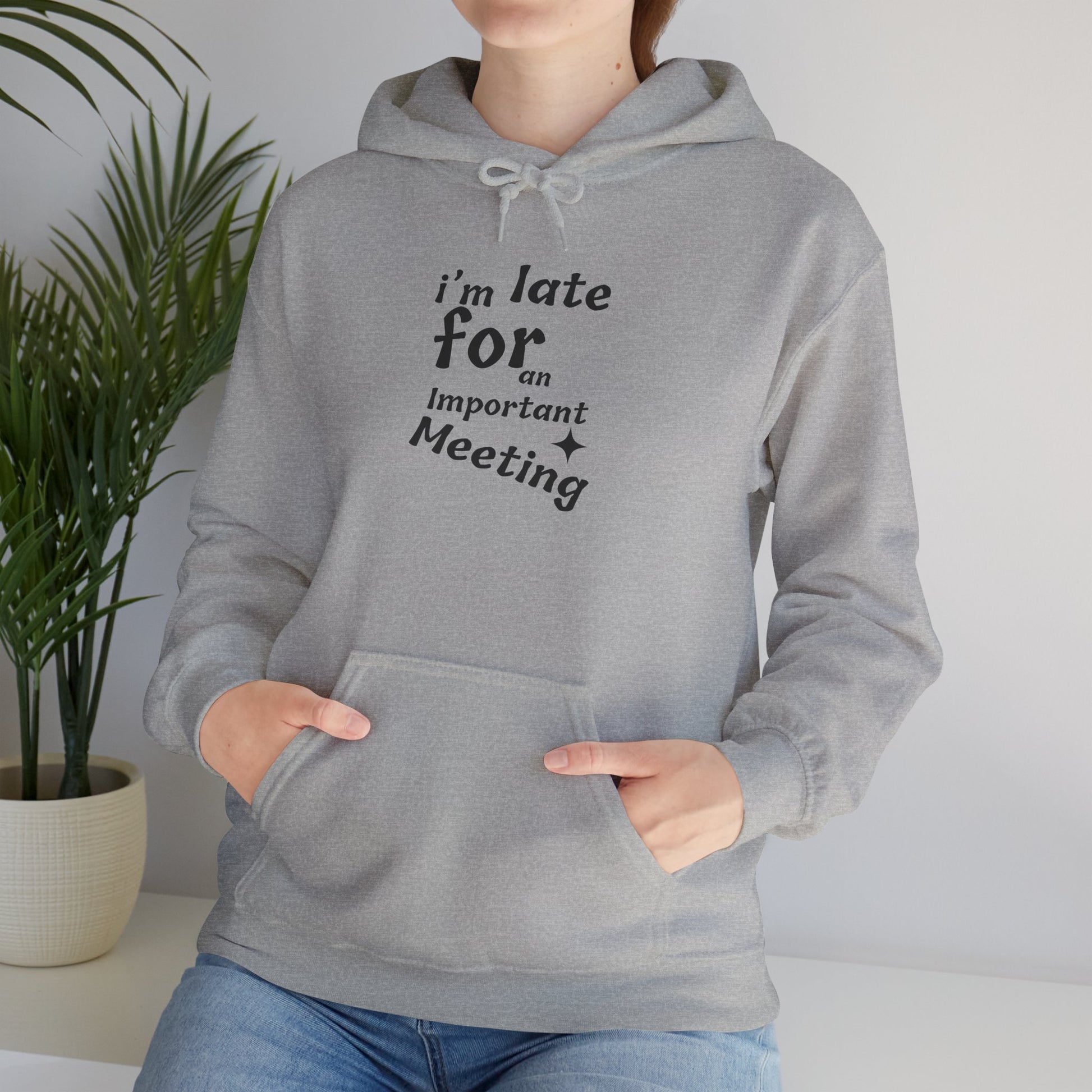 'I'm Late for an Important Meeting' - Unisex Hooded Sweatshirt - Up In Arms