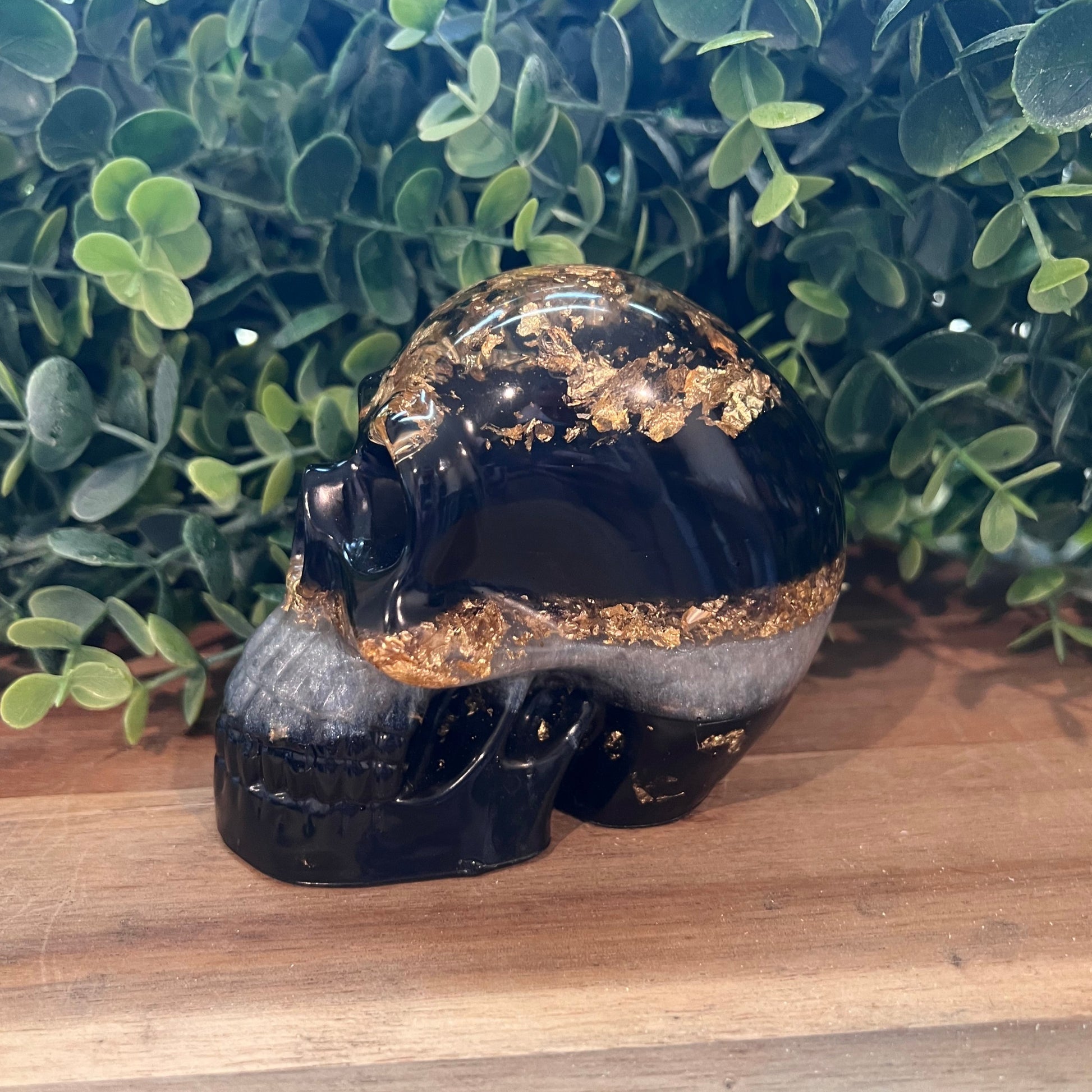 Black and Gold Layered Skull - Up In Arms