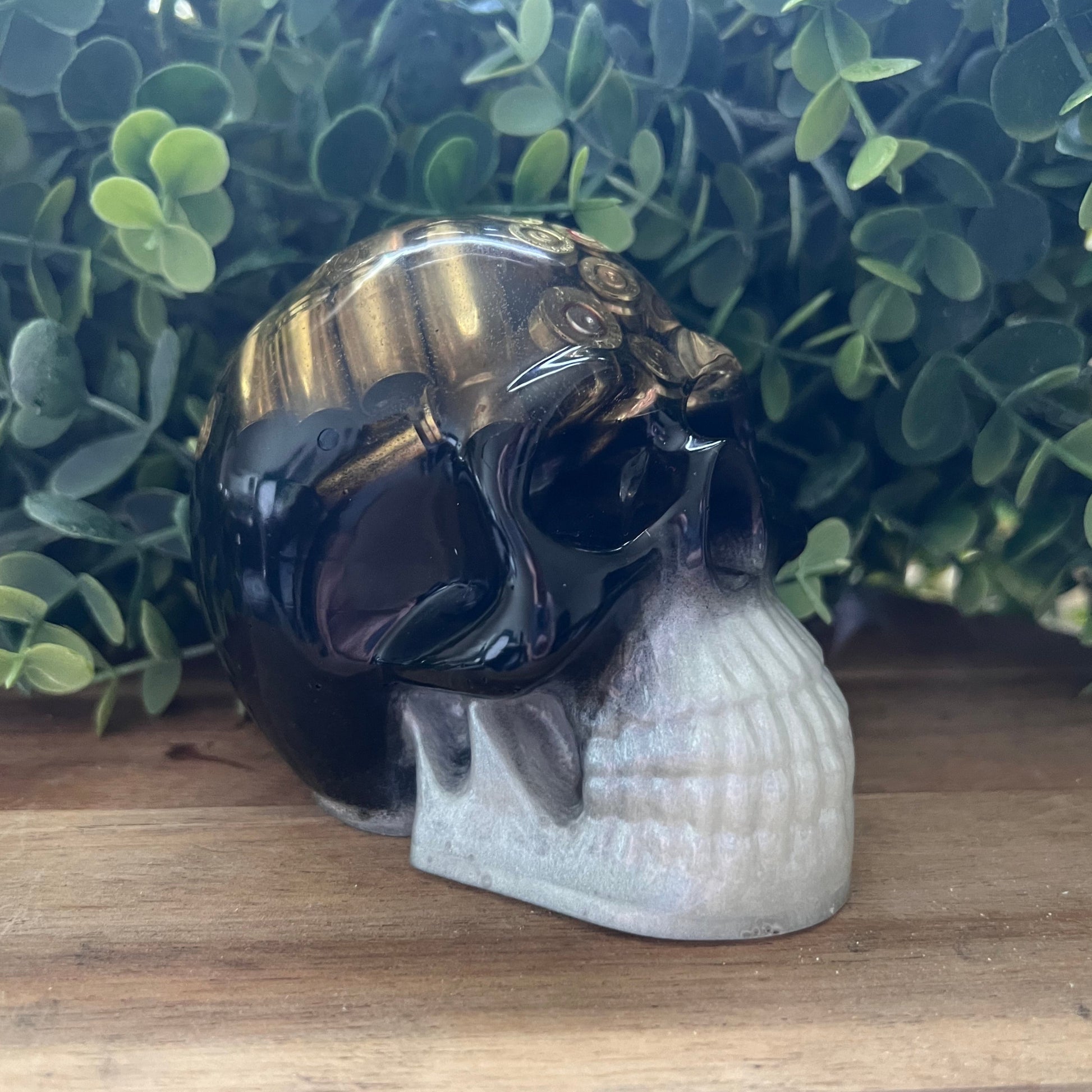 Black and White Bullet Skull - Up In Arms