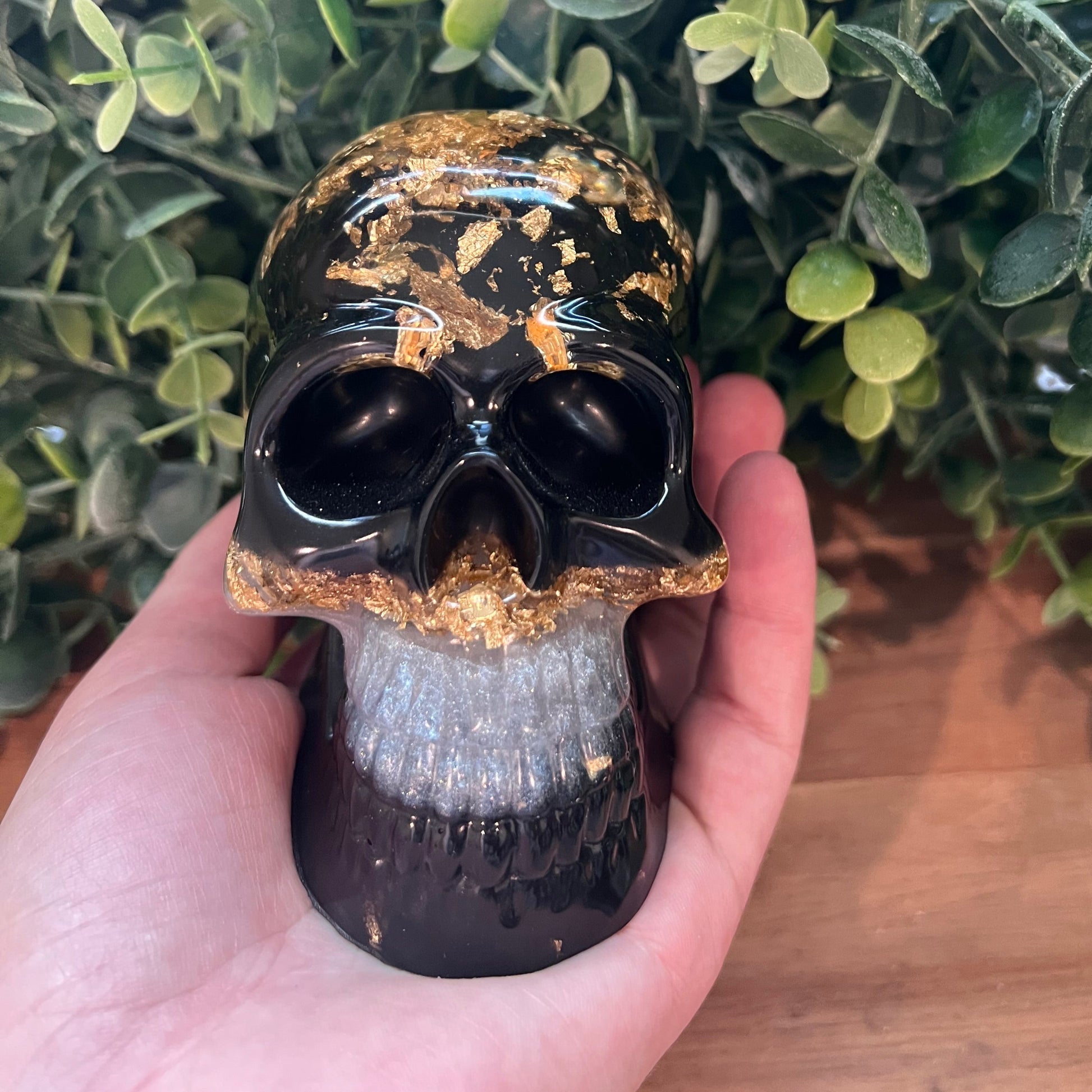 Black and Gold Layered Skull - Up In Arms