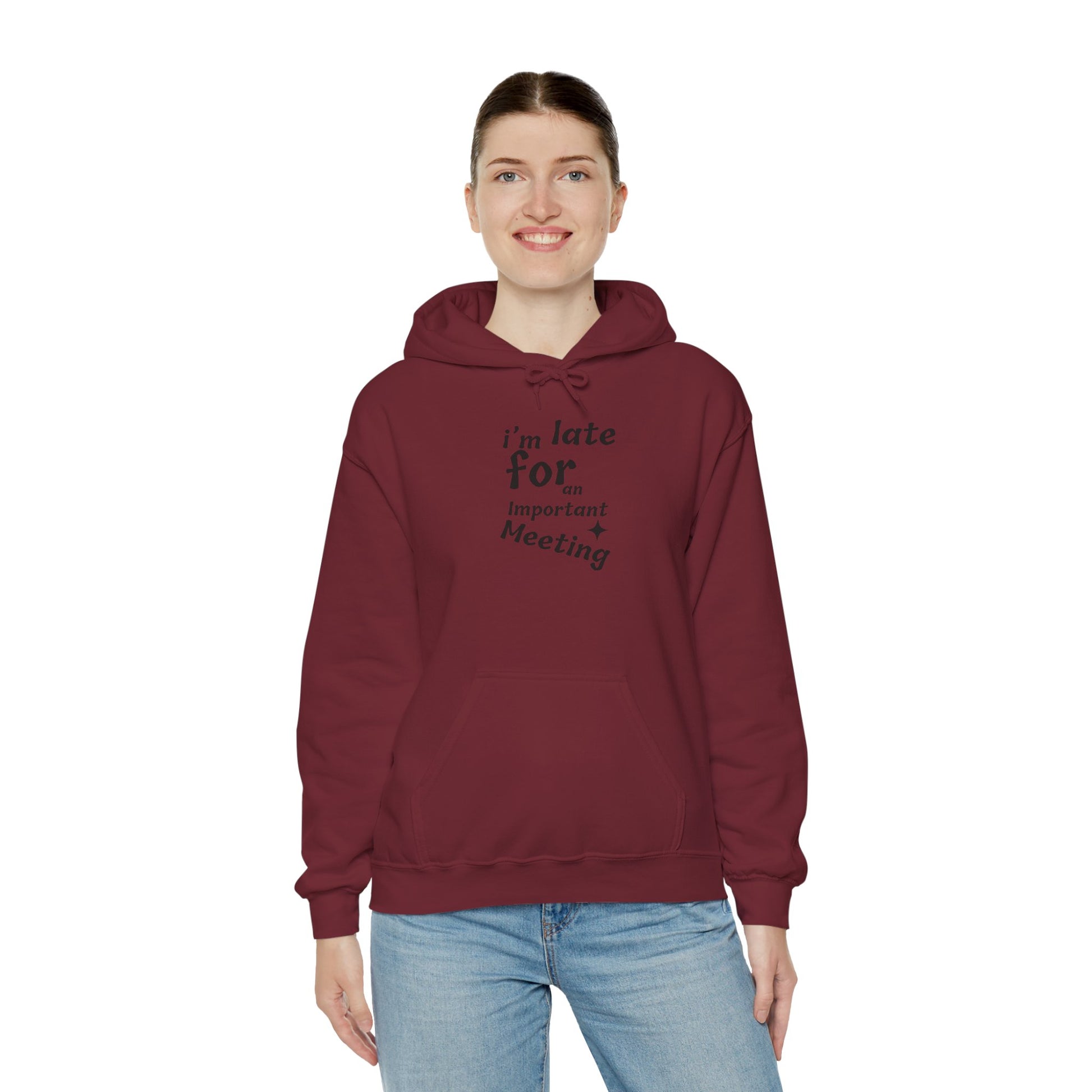 'I'm Late for an Important Meeting' - Unisex Hooded Sweatshirt - Up In Arms
