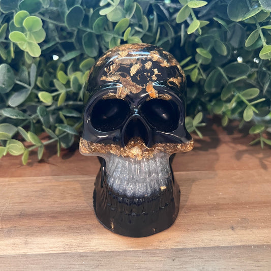 Black and Gold Layered Skull - Up In Arms
