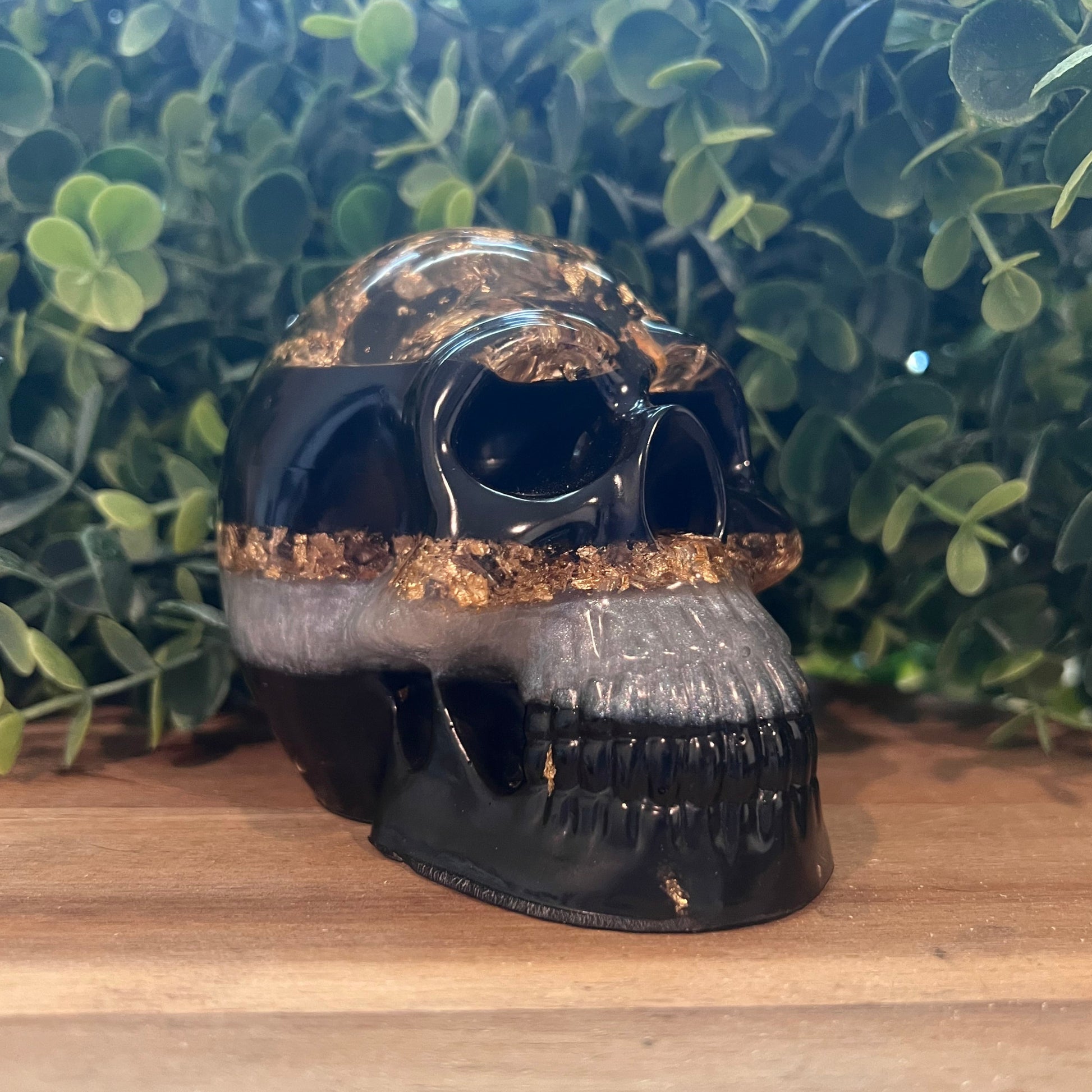 Black and Gold Layered Skull - Up In Arms