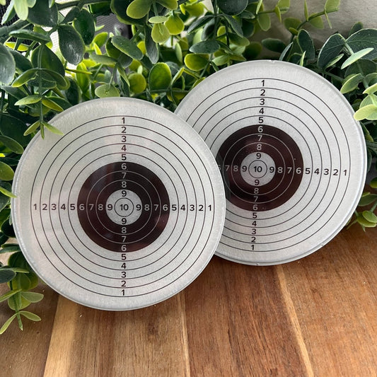 Blemished Target Coaster - Up In Arms