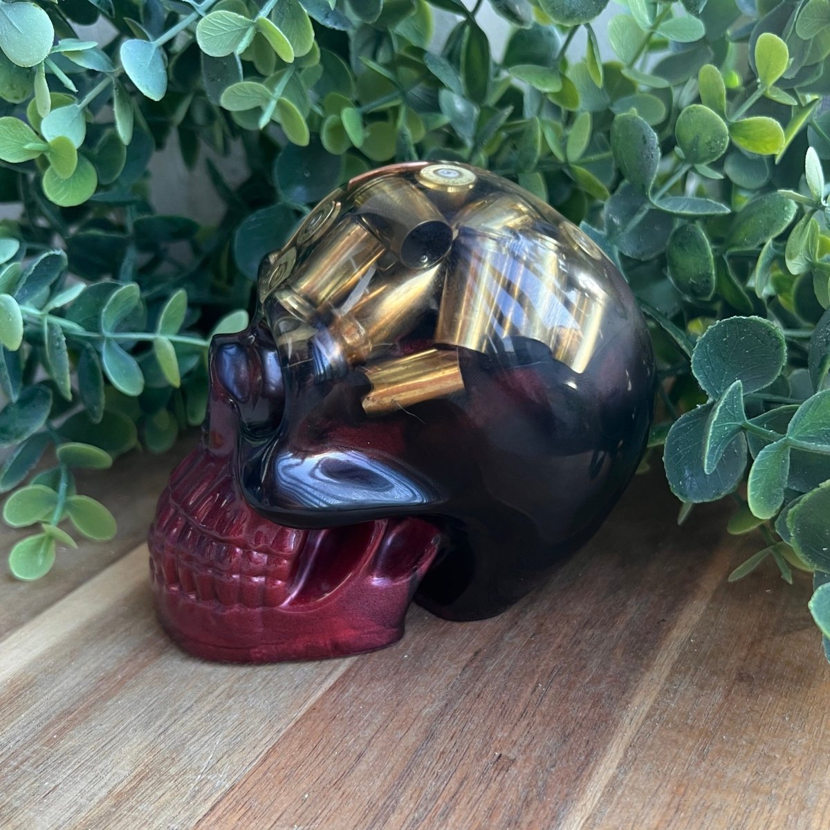 Red and Black Bullet Skull - Up In Arms