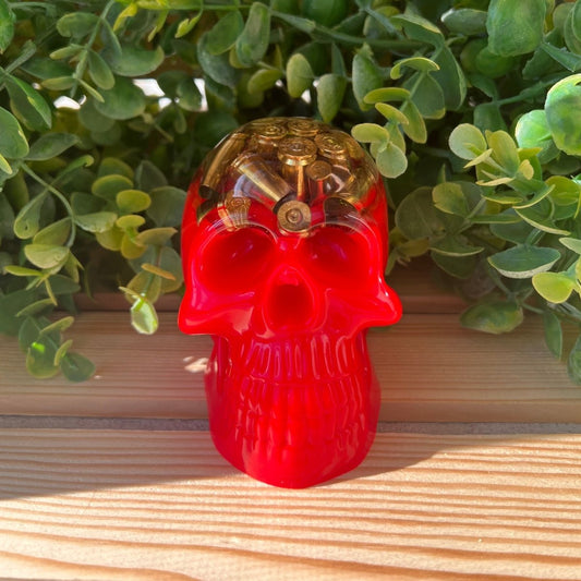 Blemished Pink Bullet Skull - Up In Arms