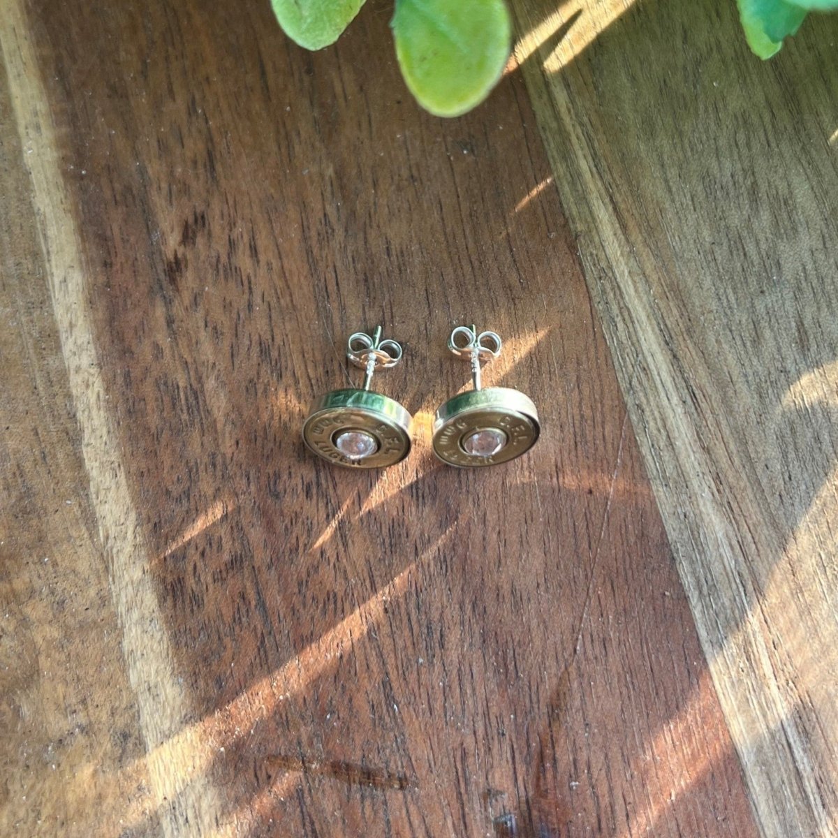 9mm Earring Stud With Crystal - Up In Arms