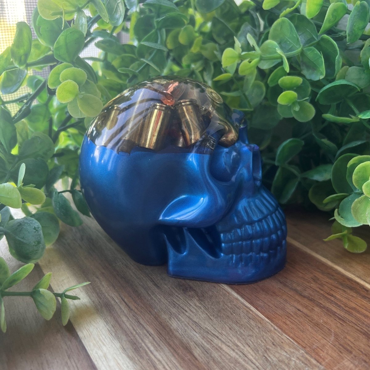 Blue Bullet Skull - Up In Arms
