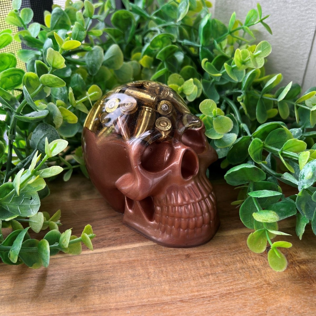 Rose Gold Bullet Skull - Up In Arms