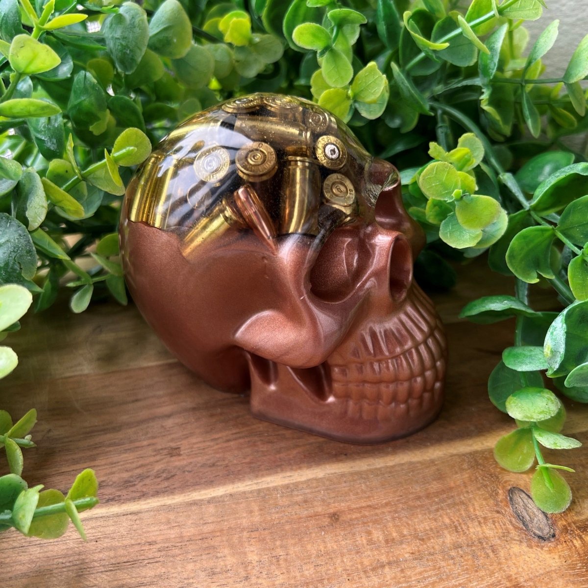 Rose Gold Bullet Skull - Up In Arms