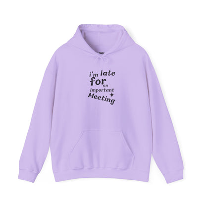 'I'm Late for an Important Meeting' - Unisex Hooded Sweatshirt - Up In Arms
