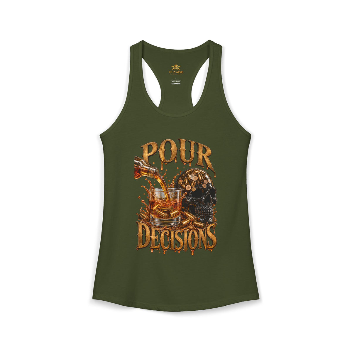Pour Decisions racer Back Tank Top