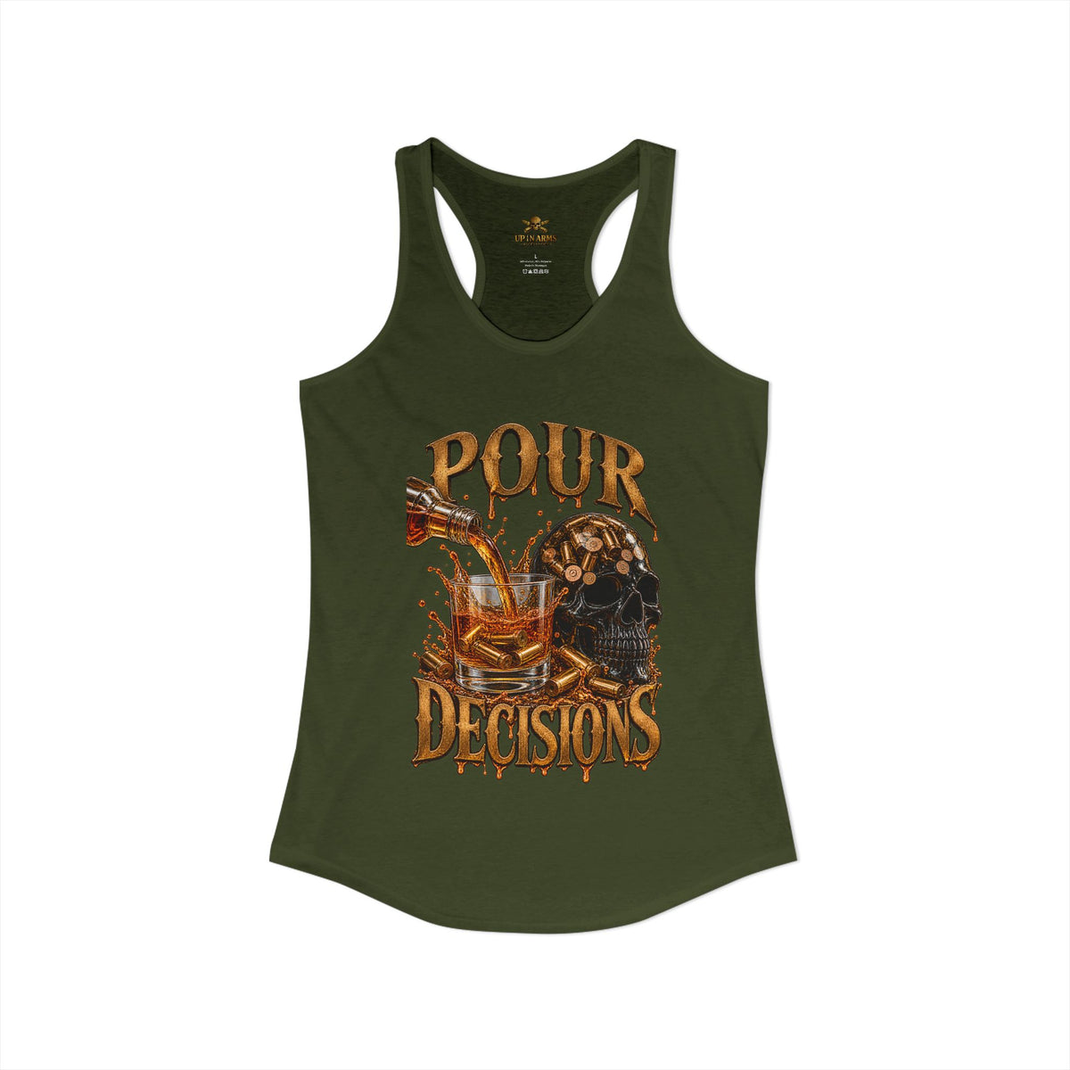 Pour Decisions racer Back Tank Top