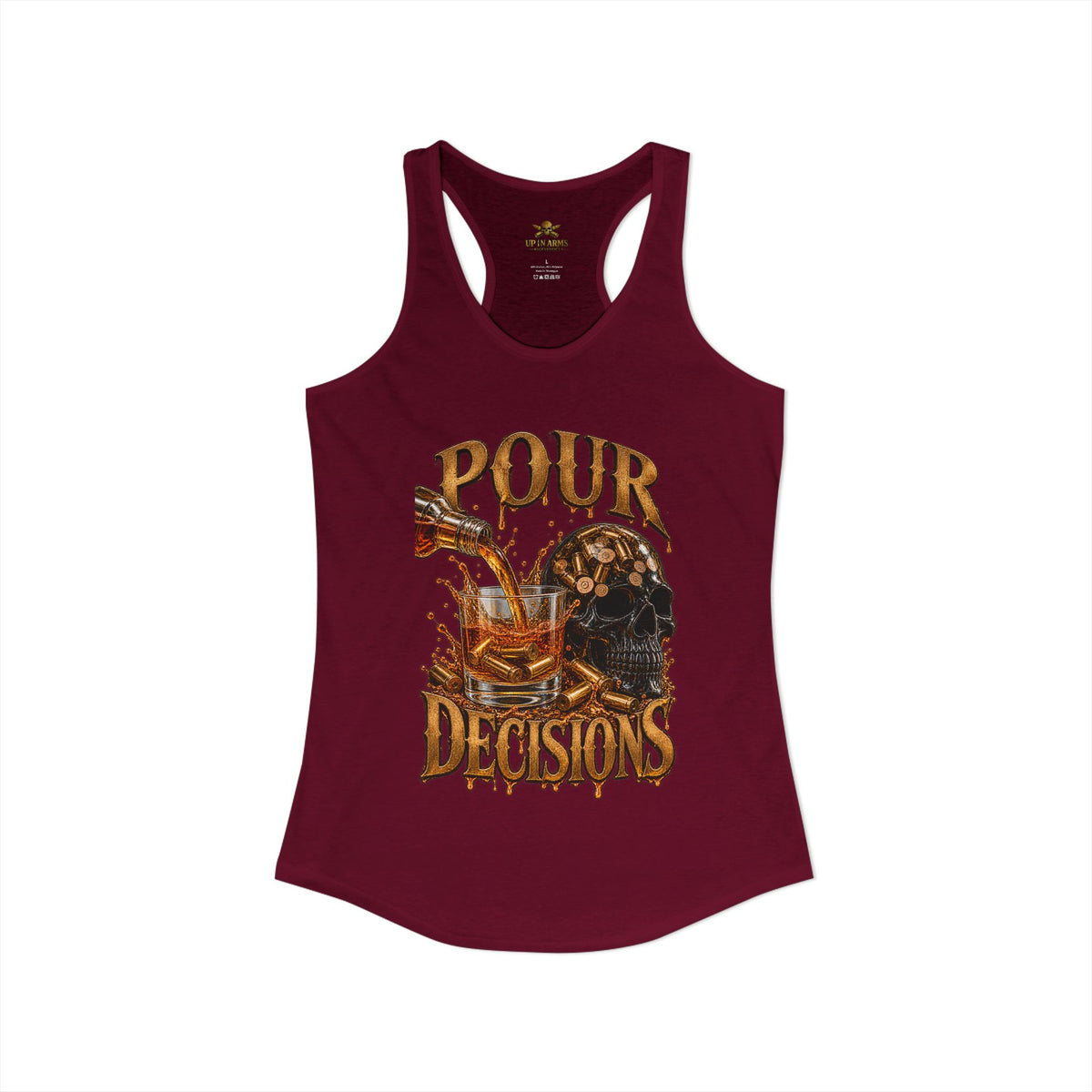 Pour Decisions racer Back Tank Top