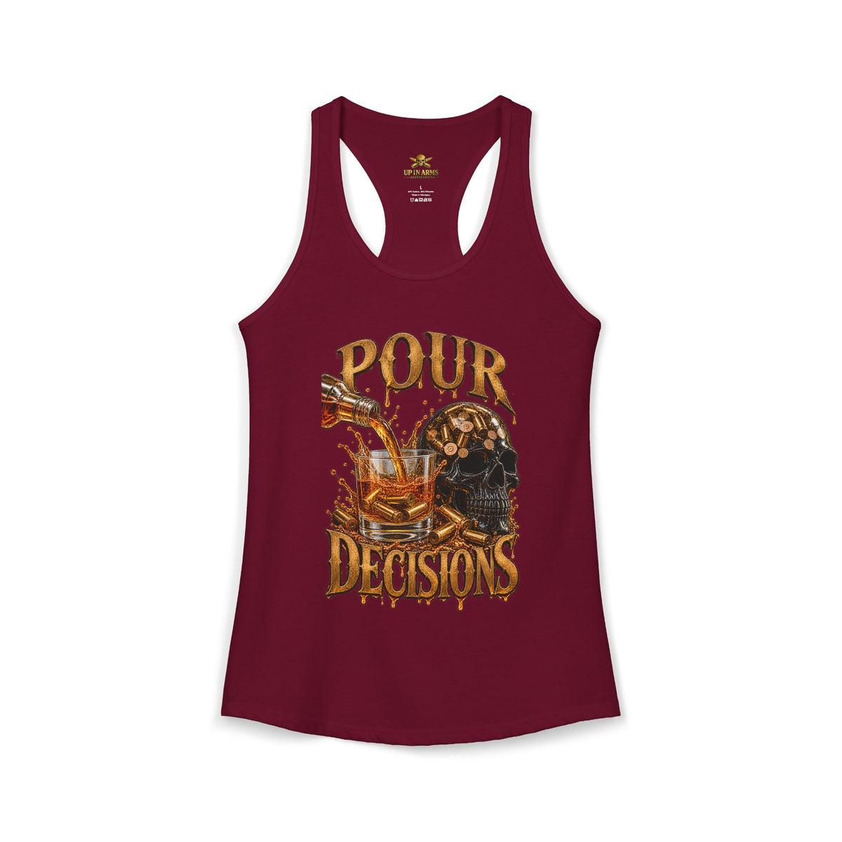 Pour Decisions racer Back Tank Top