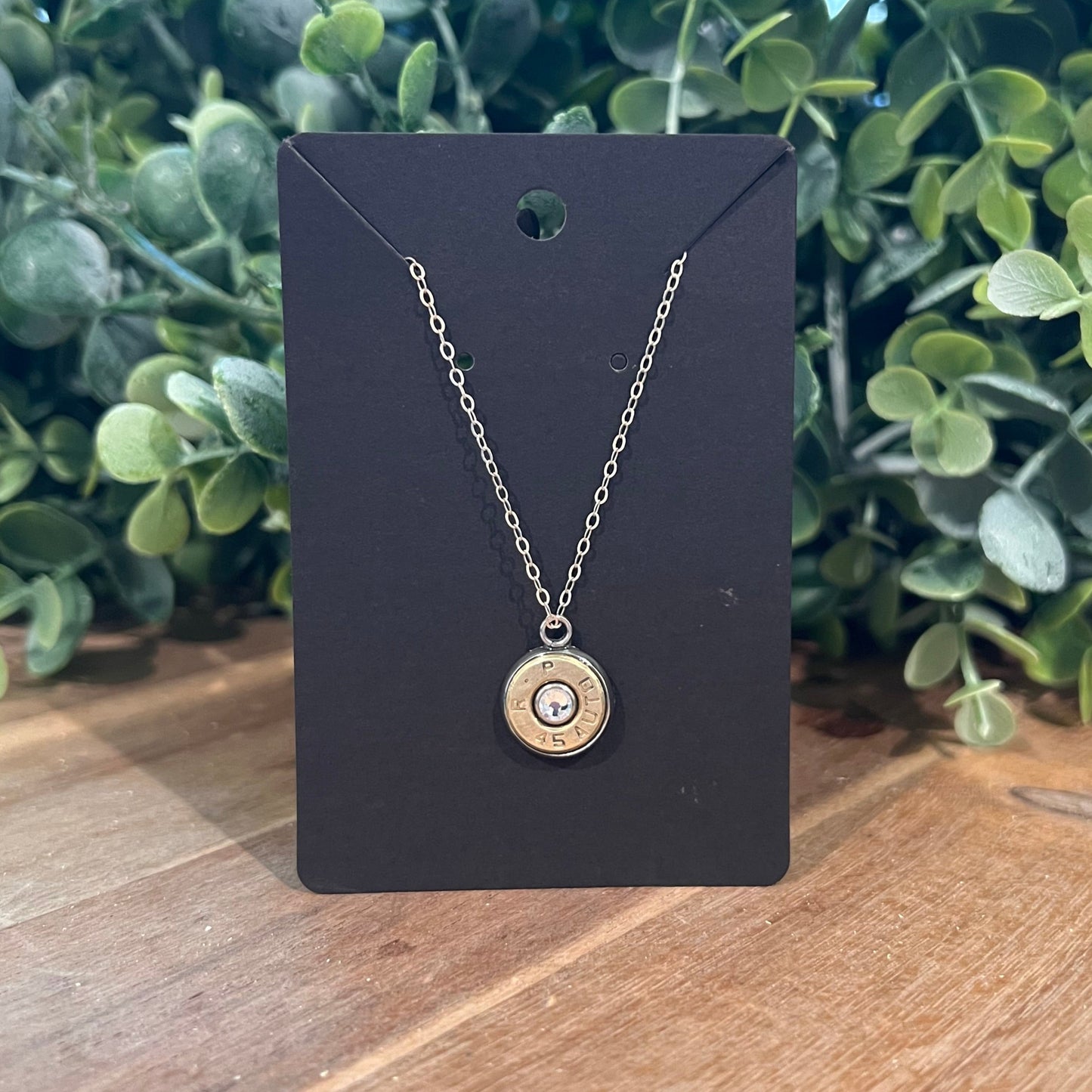 Bullet Necklace with Crystal - Up In Arms