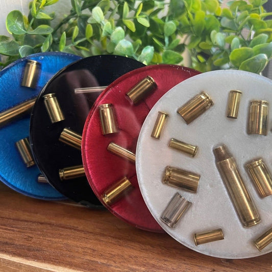 Round Bullet Coasters - Multiple Color Options - Up In Arms